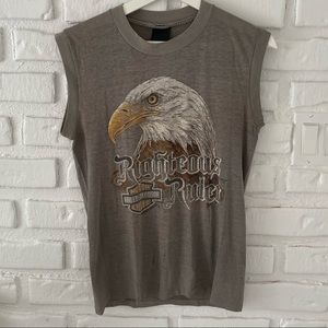 Vintage Harley Davidson tank